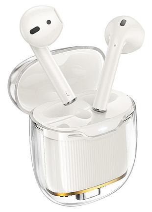 Беспроводные tws наушники hoco ew52 lilly milky white