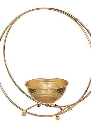 Подставка с чашей для цветов, метал, диаметр 38 см. elisey