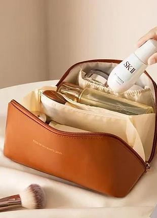 Косметичка органайзер для косметики / дорожный несесер женская на молнии