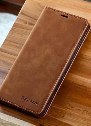 Чехол-книжка для xiaomi redmi note 8т чохол-книжка на редмі ноут 8т коричневий