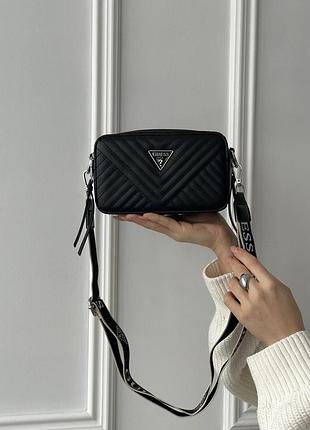 Женская маленькая сумочка из кожи гесс городская кросс боди кожаная guess брендовая сумка для девушки через плече