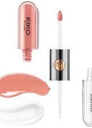 Помада для губ kiko milano unlimited double touch 102 satin rosy beige 6мл