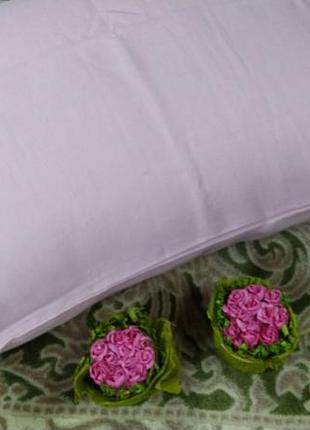 Нав. - 1 шт. розовый, лен 100% (набор 70*70см) набір 50*50см