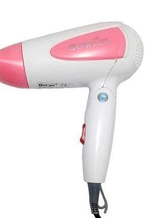 Фен для волос складной дорожный gemei gm 1756 1200 вт
