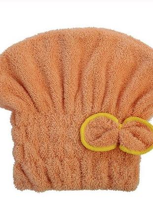 Тюрбан для волося из микроволокна one size горчичный