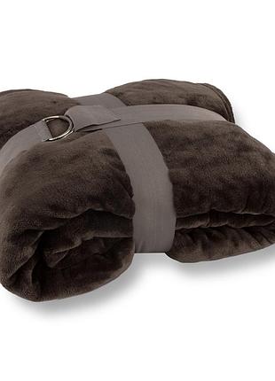 Плед микрофибра 140х200см темно-серый