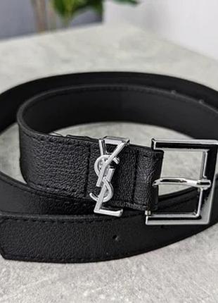 Женский кожаный ремень с металлической пряжкой ив сен лоран широкий для женщины ysl брендовый для девушки