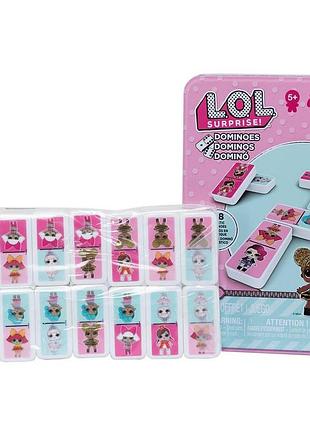 Настільна гра доміно «l.o.l. surprise» в металевій коробці