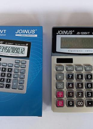 Калькулятор js-1200vt joinus прозрачные кнопки