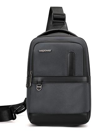 Wepower нова нагрудна сумка, чоловіча сумка через плече, повсякденна велика містка сумка гурт