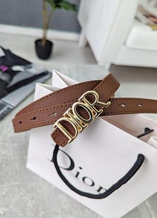 Женский кожаный ремень с металлической пряжкой dior узкий ремень для женщины диор брендовый для девушки