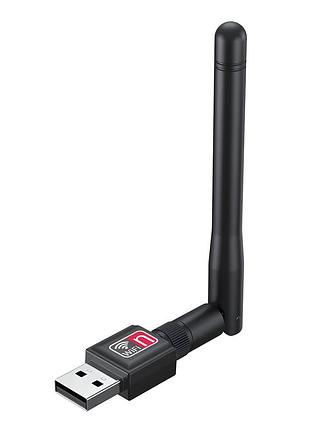 Адаптер wi-fi 150 mbps usb з антеною для пк та ноутбука 2.4 ghz