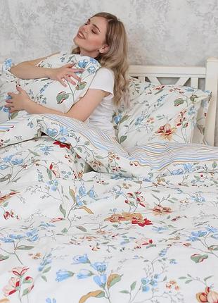 Постельное белье зимний сад, ранфорс, 2-спальный набор