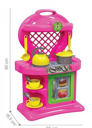 Детская игровая кухня 10 2155txk с посудой