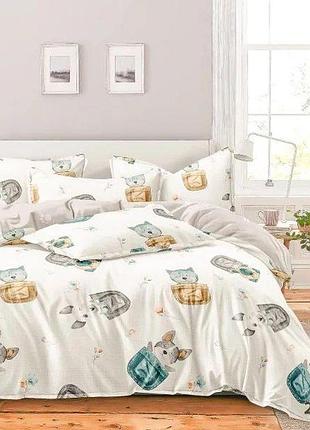 Постельное белье щеночки, ранфорс, подростковый комплект