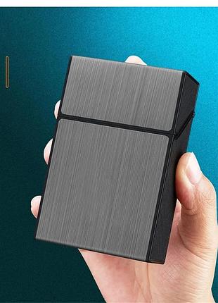 Уценка! металлический кейс | вмещает до 20 шт | портативная коробка | мужской аксессуар футляр порсигаром