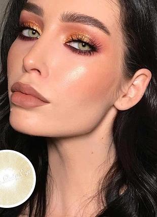 Линзы цветные для глаз коричневые карие polar lights brown подходят для светлых глаз