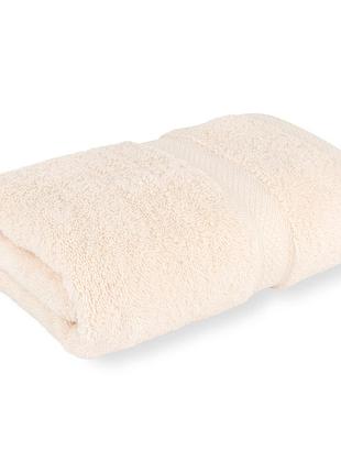 Рушник махровий кремовий 50х90см