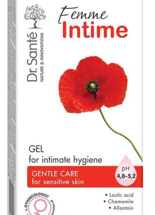 Dr. sante femme intime гель для інтимної гігієни 230мл ніжний догляд