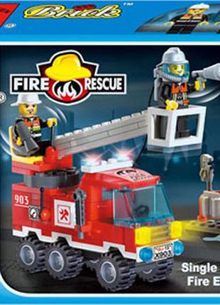 Конструктор enlighten пожарная машина 130 дет. (903)