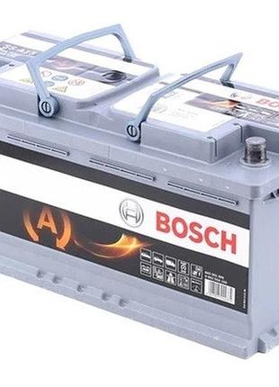Акумулятор 105ah-12v bosch agm (s5a15) (394х175х190), r, en 950