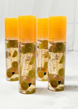 Масляные блески для губ с фруктовым ароматом апельсин