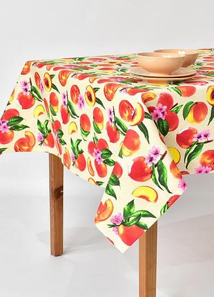 Скатертина з водовідштовхувальним просоченням ideia 140х170 см бавовна персик