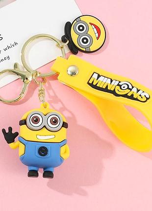 Брелок миньон боб с мишкой 🧸 | 3d фигурка | украшение на ключи или рюкзак (гадкий я)