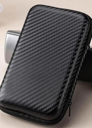 Сумка-органайзер eva з блискавкою — чорний кейс для кабелів та аксесуарів 15×10×4.5 см