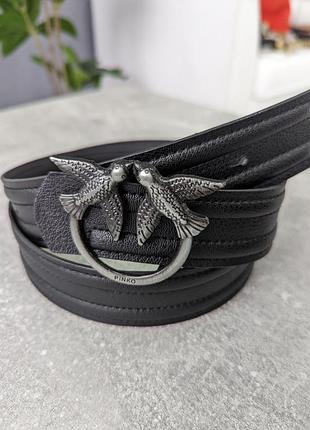 Брендовый ремень для девушки женский кожаный ремень с металлической пряжкой пинко широкий для женщины pinko