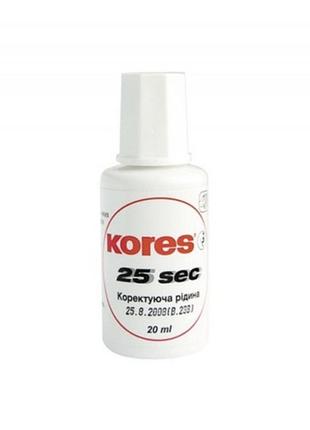 Корректор с кисточкой 20мл "25 sek" kores, 66817