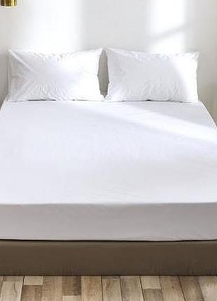 Набор простынь на резинке 160х200х20см +наволочки 50х70 2шт бязь тм ярослав №10 белый
