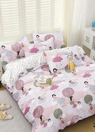 Постельное белье радуга, ранфорс, подростковый комплект