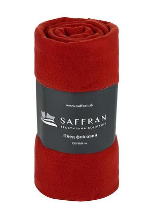 Плед флисовый 130х160см красный