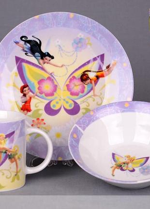 Набор детской посуды lefard волшебные феи 3 предмета 39-127
