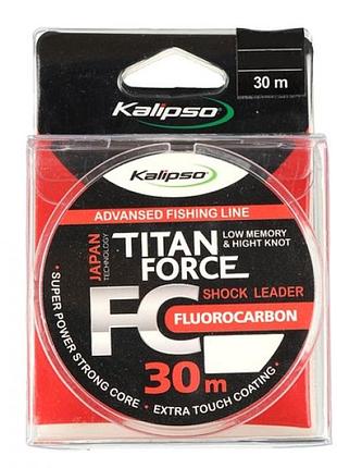 Флюорокарбон kalipso titan force fc leader 30м 0.14