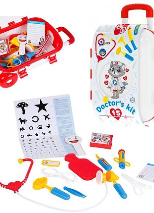 Ігровий набір у валізці "маленький лікар" 15 предмет технок 4753