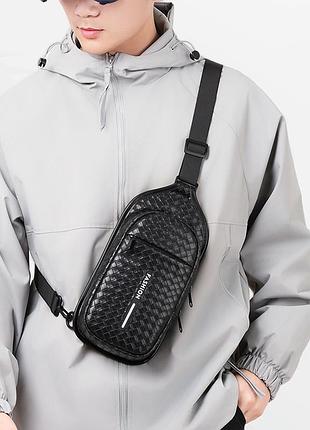 Барсетка сумка-слінг на груди для плече багатофункціональне дозвілля гуртом