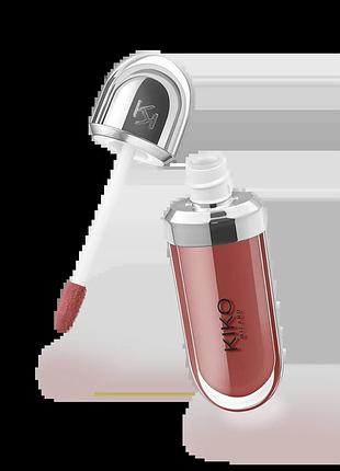 Блеск для губ kiko milano 3d hydra lipgloss - 21 brun rose -6,5 мл.