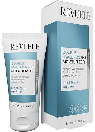 Увлажняющий крем для лица revuele double hyaluron + b5 moisturizer 50 мл