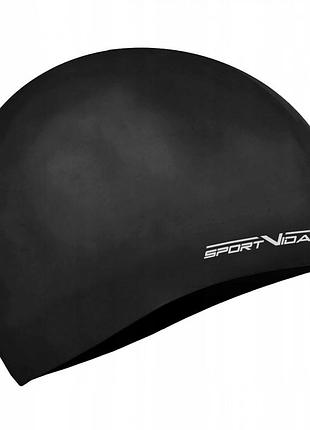 Шапочка для плавания sportvida sv-dn0018 black