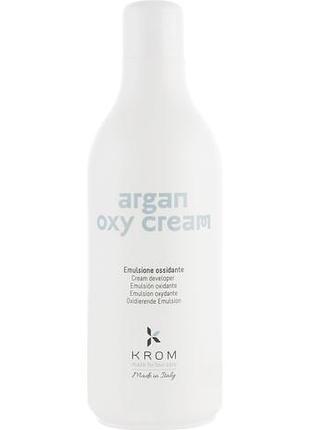 Окислювальна емульсія з олією аргани krom argan oxy cream 10 vol. 1000 мл