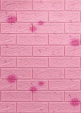 Декоративная 3d панель самоклейка 700x770x5мм одуваны (светло-розовый кирпич) (022) sw-00000023