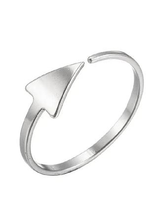 Кільце з хрестом | сріблясте кільце з нержавіючої сталі | універсальний розмір