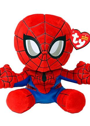 Мягкая игрушка ty marvel человек-паук 15 см (44007)
