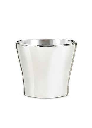 Кашпо для цветов mirror silver, керамика, 18" зеркальный