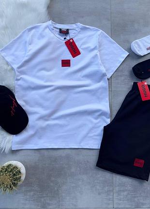 Набір hugo футболка-шорти-кепка