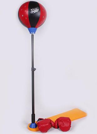 Боксерская груша на стойке с перчатками для детей