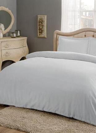Постельное белье сатин евро basic серый tac