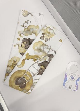 Пеленки непромокаемые baby comfort 80*50 см спящие зверята